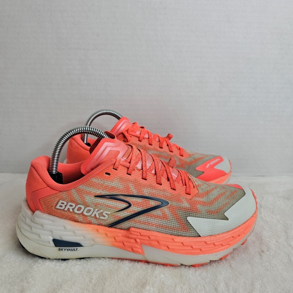 Brooks Catamount 4 Women's Size 8 B Running Shoes Flame/Legion Blue 1204301B197 - Picture 6 of 13